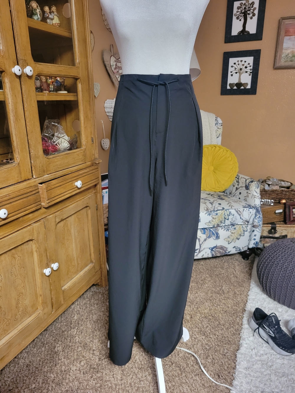 Avia Black Wide-Leg Althleisure Pants NWOT